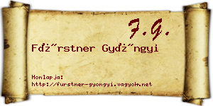 Fürstner Gyöngyi névjegykártya